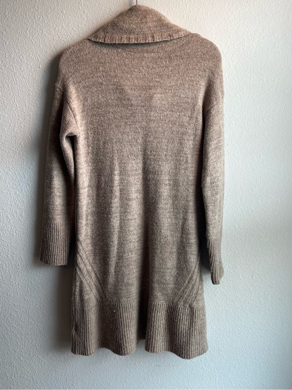 Anthropologie Beige Sonoran Cowl Turtleneck Sweater Dress - Picture 3 of 7